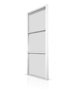 Udestue og facade – fastkarms panorama vindue med 3 glas